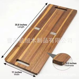 Tabla de cortar de madera de 91 cm de largo, diseño plegable para uso en cocina y exteriores - Product Image 4