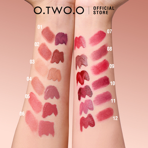 O.TWO.O Labial Líquido Mate 2 en 1 de 12 Colores de Alta Pigmentación Brillo de Labios Mineral Resistente al Agua - Product Image 5