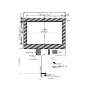หน้าจอแสดงผล TFT LCD ขนาด 7 นิ้ว ความละเอียด 1024x600 ความสว่างสูง 1600nits แบบ IPS LVDS รองรับอุณหภูมิกว้าง - Product Image 1