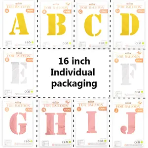 Letter Balloons 16 inch Foil Balloons for Individual packaging Wedding Baby Shower Birthday Party Alphabet Balloons Decorations