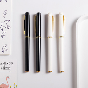 High Quality Custom Branded <b>Roller</b> Pens Black Plastic Gel <b>Ink</b> Advertising Signature Pen 0.5mm for Gifts - Product Image 2