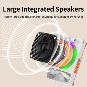 Soporte portátil para teléfono móvil 3 en 1 con altavoz inalámbrico y auriculares BT TWS, soporte plegable para teléfono ligero y colorido para IOS Android - Product Image 2