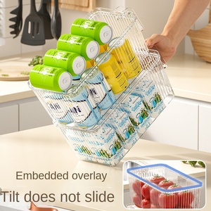 MDY-ET38 디자인 재사용 가능한 두꺼운 서랍형 냉장고, 식품 등급 투명 신선 보관 상자 과일 및 채소 보관 상자 - Product Image 4