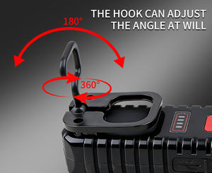 Linterna LED Multifuncional Portátil, Lámpara de Trabajo con Clip de Bolsillo Giratorio 180°, Imán, Luces de Reparación, Recargable Tipo C - Product Image 3