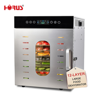 Déshydrateur de fruits Horus avec corps en acier inoxydable, machine à sécher les fruits, déshydrateur alimentaire