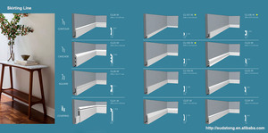Moulage de plinthe en PVC flexible moderne, noir, pour la maison, <span class=keywords><strong>protection</strong></span> contre l'humidité, finition plastique légère, autocollant, <span class=keywords><strong>protection</strong></span> murale - Product Image 6