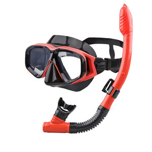 Aloma marka yetişkin dalış maskesi Set yüksek mukavemetli temperli cam su geçirmez anti-sis kuru şnorkel tüplü dalış ekipmanları - Product Image 2