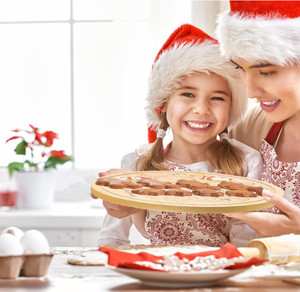 Mejor venta de madera maciza de <span class=keywords><strong>Navidad</strong></span> tratar Santa bandeja de madera Santa galleta plato - Product Image 5