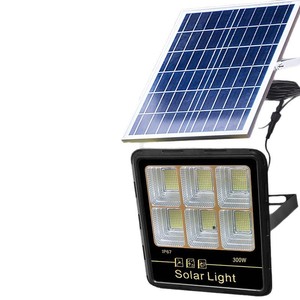 Năng lượng mặt trời nhẹ Lũ lụt ngoài trời không thấm nước LED năng lượng mặt trời ánh sáng đường phố với điều khiển từ xa, hoàng hôn đến bình minh năng lượng mặt trời-powered đèn 13ft cáp cho bãi đậu xe - Product Image 5