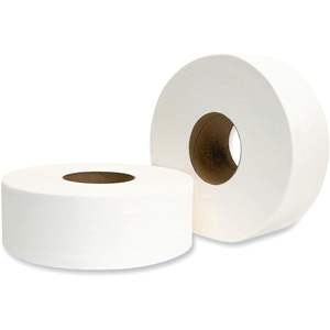 GEN 202 Jumbo JRT Papier toilette 9 pouces de diamètre, 12 rouleaux (paquet de 1), doux et résistant, 2 plis, en bambou avec points en relief - Product Image 2