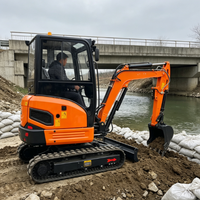 Harga Excavator Mini Multifungsi 2,6 Ton 3 Ton dengan Fungsi Ayun Samping