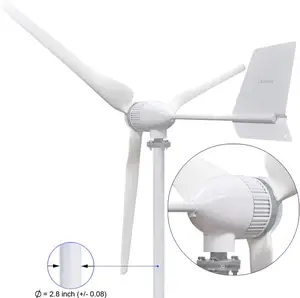 Turbina aerogeneradora Solar híbrida, dispositivo de energía de 10kW, 15kW, 20kW, 110v, 220v y 380v