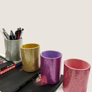 حامل منظم للقلم اللامع من الجلد موصى به حديثًا وحاوية تخزين مريحة لأقلام الرصاص وأواني الكتابة - Product Image 6