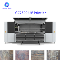 Printer UV Flatbed Industri GC2500 2.5m dengan Printhead Khusus untuk Pencetakan Digital pada Batu, Kayu, Kaca, dan Ubin