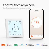 Termostato Inteligente Beca 901W+BHT-2006RF Hub Tuya Zigbee 3.0, Controlador Inalámbrico de 8 Zonas para Calefacción por Suelo Radiante, Refrigeración y Caldera