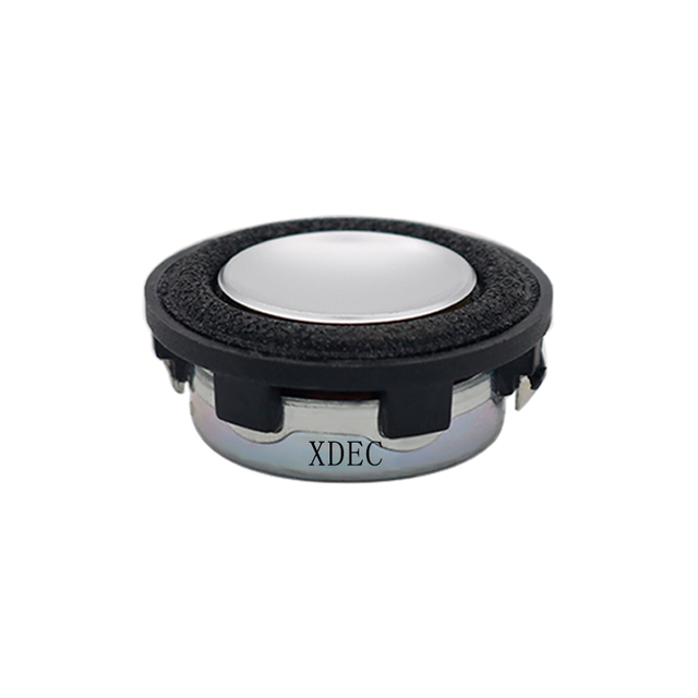 Mini 1-Inch Multimedia Speaker 2W Output Power 4Ohm Impedance 28mm Diameter Small Unit Microphone Battery Powered Metal Material