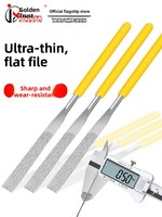 Lime diamantée ultra-fine, plate de 0,5 mm, assortie de 0,8 mm, petite lime à façonner en acier