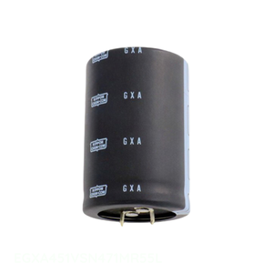 ตัวเก็บประจุแบบมีรูรับแสง470 uF ของแท้470 uF 20% 450V EGXA451VSN471MR55L - Product Image 1