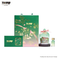 Boîte en papier rigide de luxe avec couvercle et base, logo personnalisé, estampage à chaud, laminage mat avec insert pour coffret cadeau de soins de la peau et de parfums
