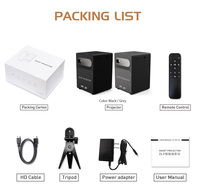 P18 DLP 3D Mini Projecteurs 100 ANSI 4k Vidéo Portable Poche Extérieure Android Projecteur Sans Fil WiFi Projection Home Cinéma