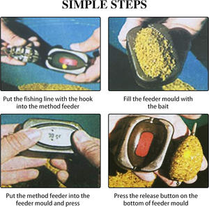 <span class=keywords><strong>Ensemble</strong></span> de nourrisseurs en ligne pour la pêche à la <span class=keywords><strong>carpe</strong></span> avec des moules à libération rapide, un support et un outil pour les accessoires d'appât de pêche à la <span class=keywords><strong>carpe</strong></span> - Product Image 3