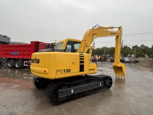 Excavadora Komatsu PC120 confiable de segunda mano, oruga hidráulica resistente para construcción de carreteras e infraestructura - Product Image 6