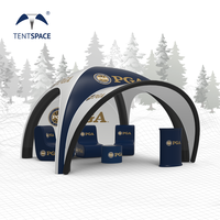 4x4m 5x5m 6x6m 7x7m 20 pieds gonflable personnalisé annoncer auvent hermétique Gazebo chapiteau événements tente gonflable avec accessoires