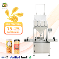 Remplisseuses automatiques de bocaux à granules Remplisseuses de pesage d'aliments soufflés pour chips de maïs soufflé