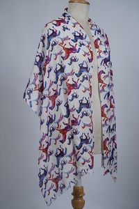 Écharpe élégante en soie modal à imprimé numérique pour femme, légère et douce, châle de créateur haut de gamme, idéal pour le quotidien - Product Image 2