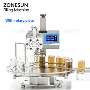 เครื่องบรรจุของเหลวข้นแบบตั้งโต๊ะอัตโนมัติ ZONESUN ZS-DTFP3 พร้อมปั๊มเกียร์โรตารี่ไฟฟ้า สำหรับบรรจุขวดน้ำผึ้ง ซอส ครีม และของเหลวข้นหนืดอื่นๆ - Product Image 5