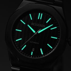 Montre Homme de Luxe en Acier Inoxydable 316L, Faible MOQ, Boîtier 41MM avec Verre Saphir, Aiguilles Lumineuses, Mouvement Japonais Miyota, Analogique - Product Image 3