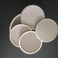 20 40 60 80 100 Mesh Extruder Screen Filter Disc Dengan Tepi Pengikat Multi-Layer Stainless Steel untuk Daur Ulang Plastik