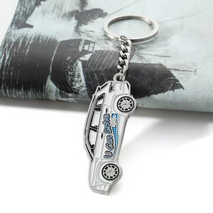 कस्टम लोगो जस्ता मिश्र धातु एनमेल कार आकार धातु की चेन कार टिकाऊ गैर-फीका पेरेंट कीरिंग कीचेन उपहार - Product Image 3