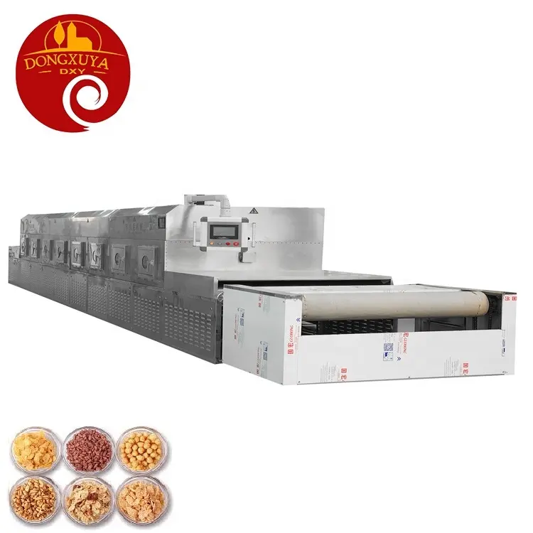 Secador de cacahuetes Esterilización Máquina secadora de microondas industrial Máquina de microondas industrial grande para nueces