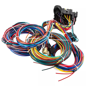 Faisceau de câblage à 21 circuits Kit universel Hotrod pour Chevy Mopar Jeep Hotrods GM Assemblages de câbles personnalisés Boîte à fusibles Câbles - Product Image 1