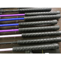 Fouets à cheval Berserk en fibre de verre pour les sports équestres et le dressage avec poignée en cuir et design durable