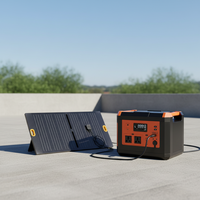 Power Bank LiFePO4 Portabel untuk Luar Ruangan, Inverter Gelombang Sinus Murni, Pengontrol MPPT, Tipe C, Sumber Energi Mobil, Baterai Penyimpanan Energi untuk Berkemah