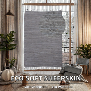 Light <b>Grey</b> Handmade Jute <b>Rug</b> Braided Modern Area Carpet with Fringe for <b>Living</b> <b>Room</b> Bedroom Floor Decor - Product Image 2