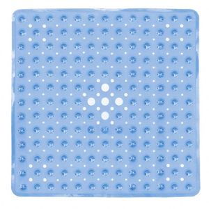 Tapis de Douche Carré 53*53cm Moderne en PVC Anti-Glisse avec Ventouses pour Salle de Bain, Maison et Hôtels - Product Image 1