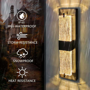 מנורות קיר ip65 12 16 18 אינץ 5ct ip65 סגסוגת אלומיניום למעלה ולמטה מנורות קיר - Product Image 5