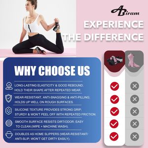 Calcetines de <span class=keywords><strong>Yoga</strong></span> sin Dedos con Agarre Antideslizante y Correas <span class=keywords><strong>para</strong></span> Pilates, Barre, Ballet, Bikram, Entrenamiento <span class=keywords><strong>para</strong></span> Mujeres, Zapatos de <span class=keywords><strong>Yoga</strong></span> con Suela Suave <span class=keywords><strong>para</strong></span> Ejercicio - Product Image 6
