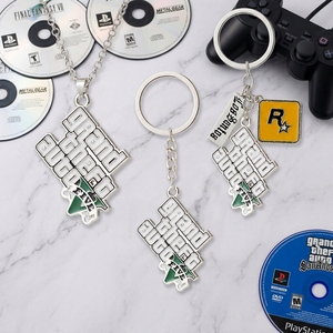ZRM Porte-clés mousqueton vintage très populaire pour <span class=keywords><strong>GTA5</strong></span> Grand Theft Auto - Alliage de zinc léger et étanche - Cadeau promotionnel - Product Image 2