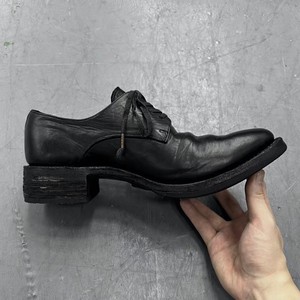 Chaussures Niche Wizard de qualité supérieure pour hommes, en cuir noir vieilli, effet froissé, cuir véritable de première qualité - Product Image 3