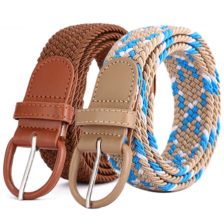 Factory Stretch Belt Elastic Webbing Fabric Braided Belt Woven Knitted Belt For Men