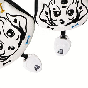 Conductor Dairway cubierta de cabeza de madera híbrido Ut perro manchado Animal personalizado barril bordado Golf cabeza cubierta - Product Image 6