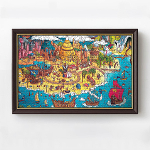 Tùy Chỉnh 500/1000 Mảnh Bule Tông Câu Đố Ghép Hình Đi Du Lịch Xung Quanh Thế Giới Và Rừng Câu Đố Giáo Dục Cho Trẻ Em/Người Lớn - Product Image 5