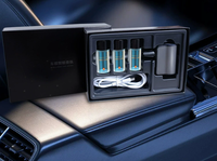 Diffuseur d'aromathérapie intelligent pour voiture, à clipser sur grille d'aération, électrique, alimenté par batterie, en alliage d'aluminium, ornement parfumé, vente en gros