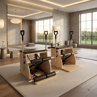 Chaise Wunda de Pilates portable et réglable en bois d'érable GELILAI pour la maison ou le studio - Équipement de yoga et de fitness