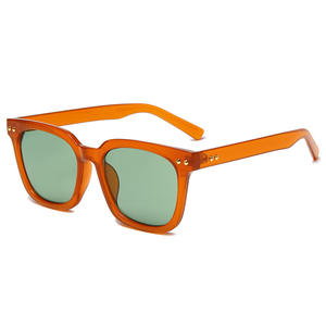 Kimhekim – lunettes de soleil pour femmes, monture carrée caramel, UV400, monture complète, lentille TAC Type 3, pare-soleil, Style de luxe, YC8829 - Product Image 4