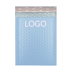 Sac d'expédition logistique en film co-extrudé bleu lait épais avec bulles, imperméable, en mousse, 23x28+4cm - Product Image 1